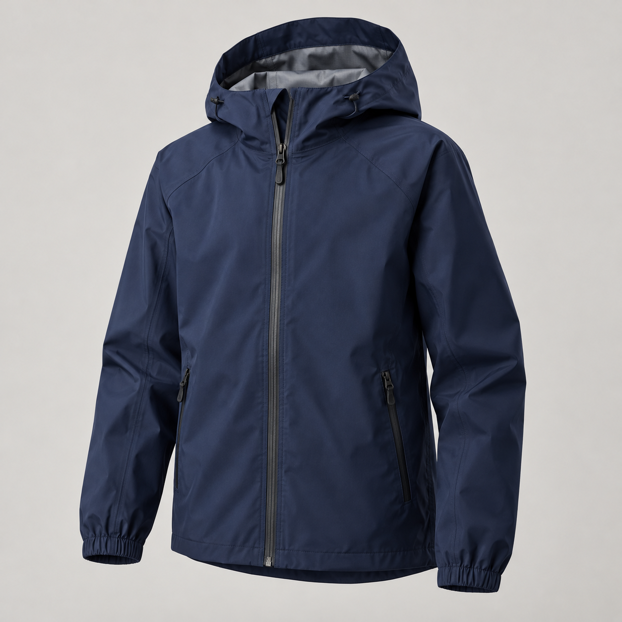 Navy jacket shown as a product recommendation